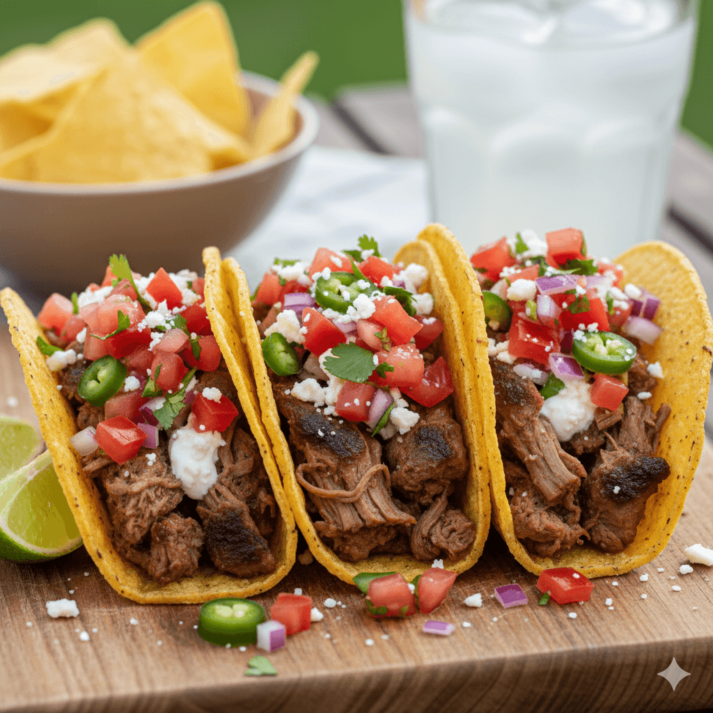 Beef Tacos with Fresh Salsa