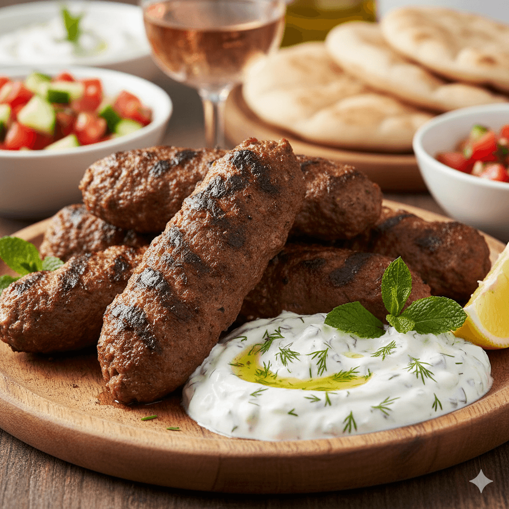 Lamb Koftas with Tzatziki