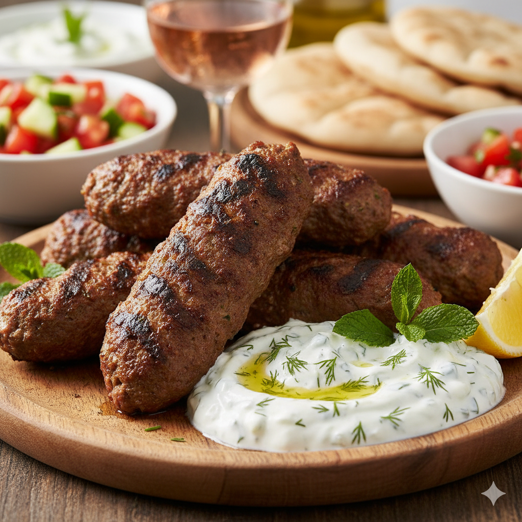 Lamb Koftas with Tzatziki